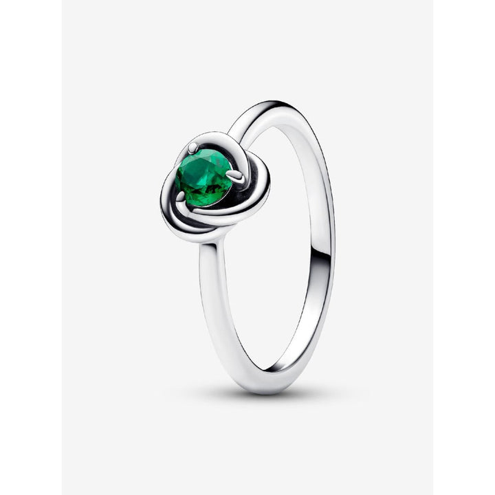Pandora Sterling Silver May Birthstone Eternity Circle Ring Image 1