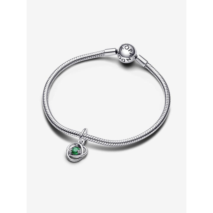 Pandora Sterling Silver May Eternity Circle Dangle Charm Image 5