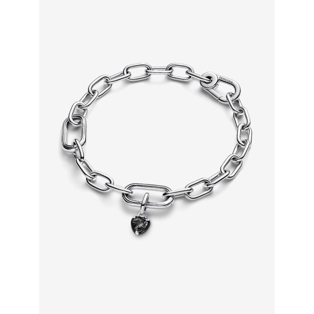 Pandora Sterling Silver Me Black Chakra Heart Mini Dangle Charm Image 6