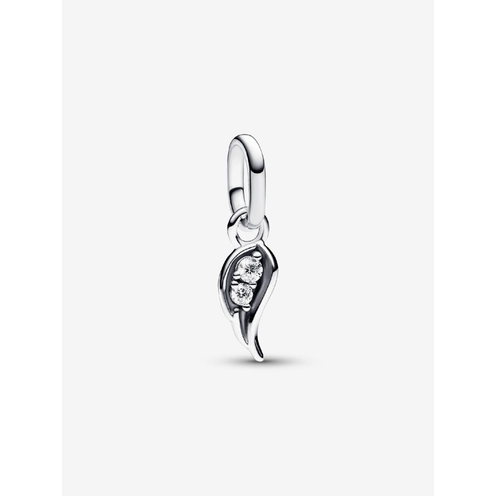 Pandora Sterling Silver Me Sparkling Angel Wing Mini Dangle Charm Image 1