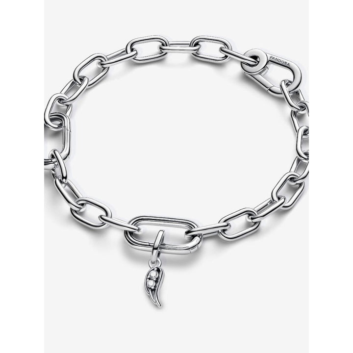 Pandora Sterling Silver Me Sparkling Angel Wing Mini Dangle Charm Image 5