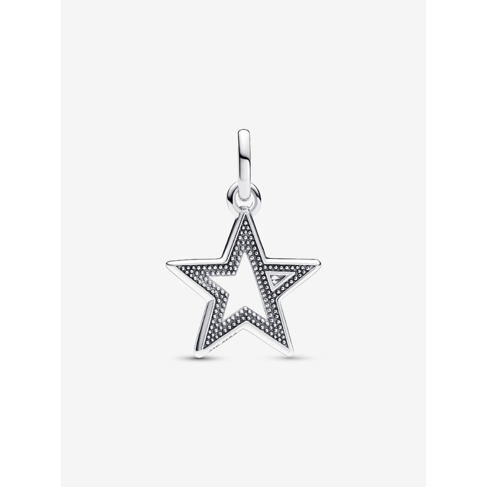 Pandora Sterling Silver Me Sparkling Star Medallion Charm Image 4