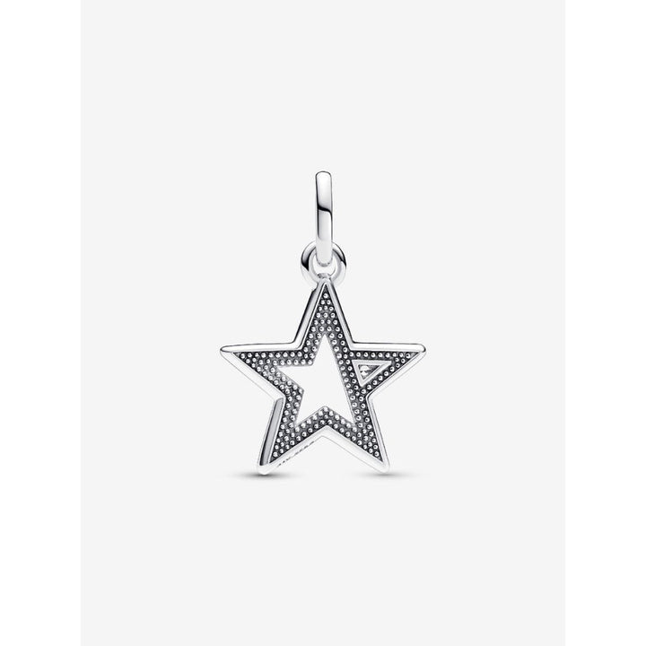 Pandora Sterling Silver Me Sparkling Star Medallion Charm Image 4