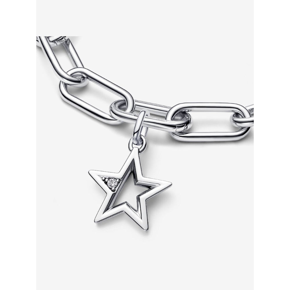 Pandora Sterling Silver Me Sparkling Star Medallion Charm Image 5