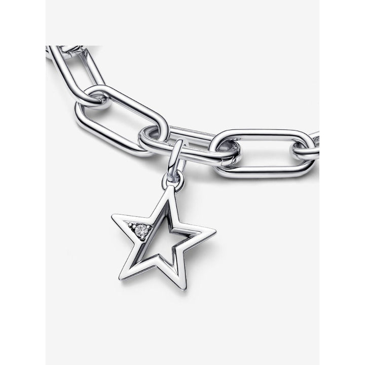 Pandora Sterling Silver Me Sparkling Star Medallion Charm Image 5