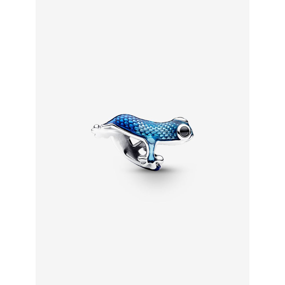 Pandora Sterling Silver Metallic Blue Gecko Charm Image 4