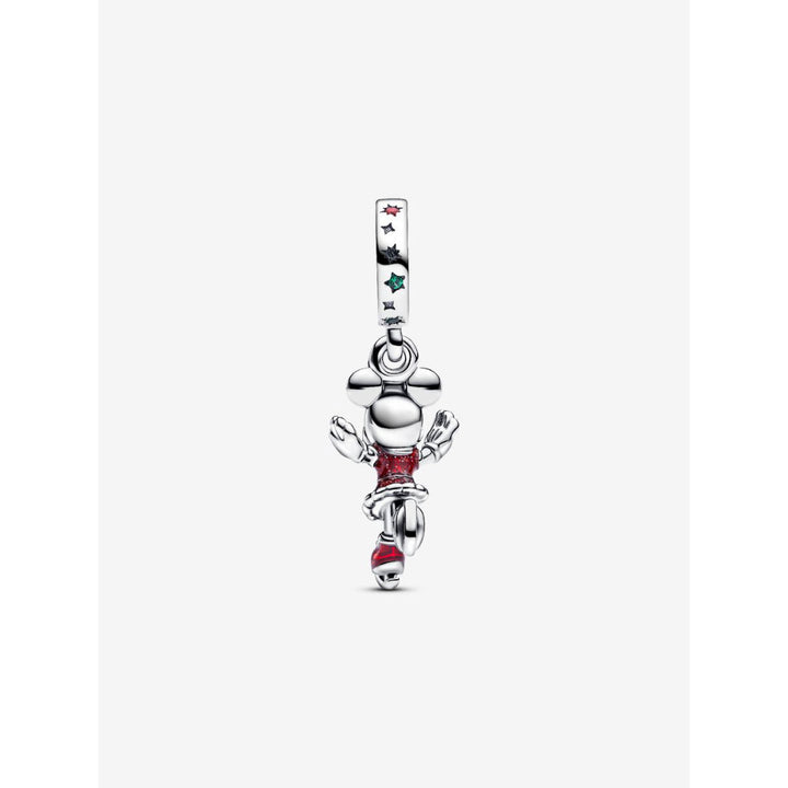 Pandora Sterling Silver Minnie Mouse Ice Skating Dangle Charm Image 5