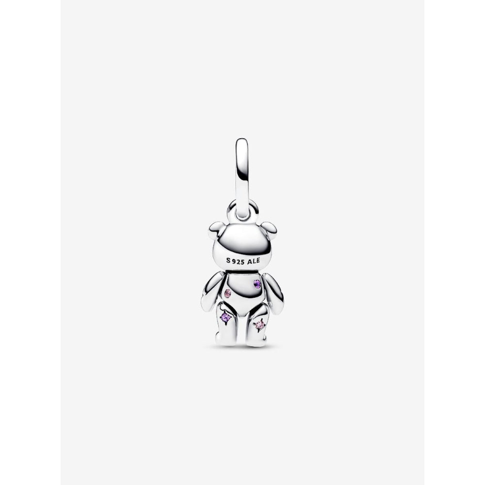 Pandora Sterling Silver Movable Teddy Bear Dangle Charm Image 4