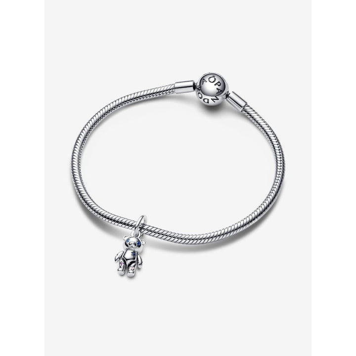 Pandora Sterling Silver Movable Teddy Bear Dangle Charm Image 5