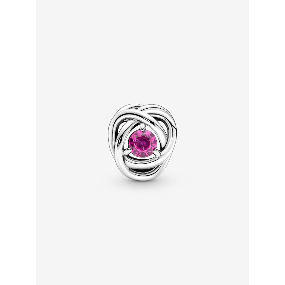 Pandora Sterling Silver October Birthstone Eternity Circle Charm Image 5