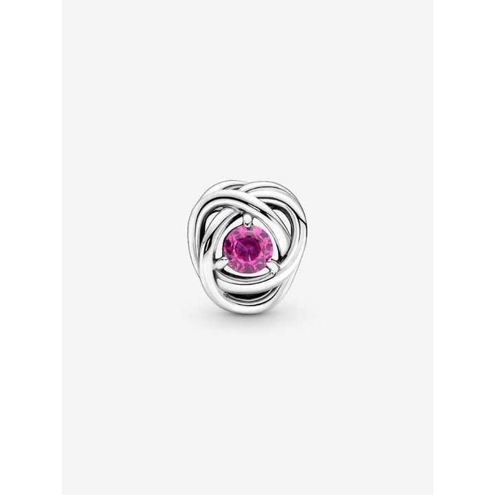 Pandora Sterling Silver October Birthstone Eternity Circle Charm Image 5