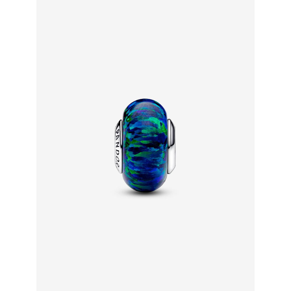 Pandora Sterling Silver Opalescent Green Charm Image 4