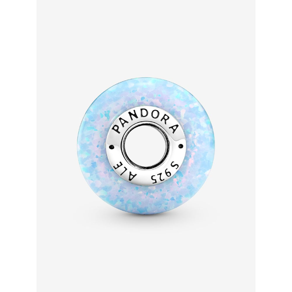 Pandora Sterling Silver Opalescent Ocean Blue Charm Image 4