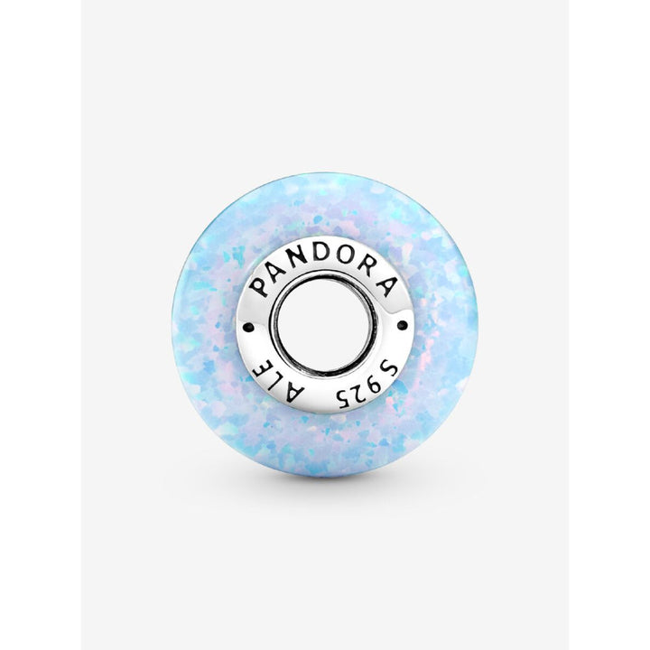 Pandora Sterling Silver Opalescent Ocean Blue Charm Image 4
