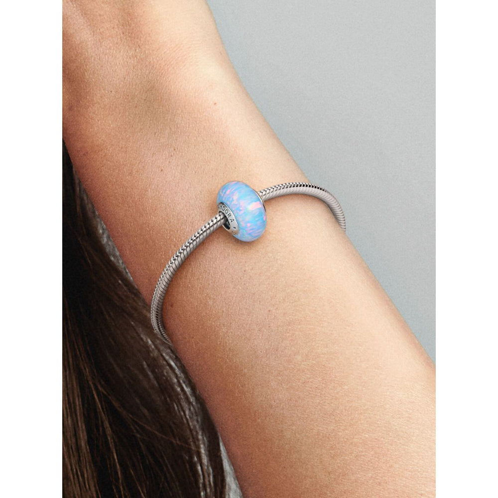 Pandora Sterling Silver Opalescent Ocean Blue Charm Image 2