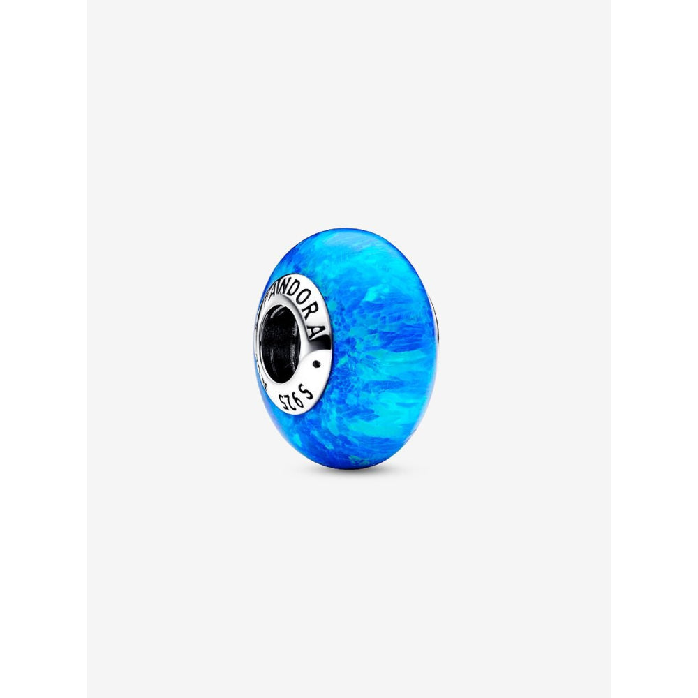 Pandora Sterling Silver Opalescent Ocean Deep Blue Charm Image 1