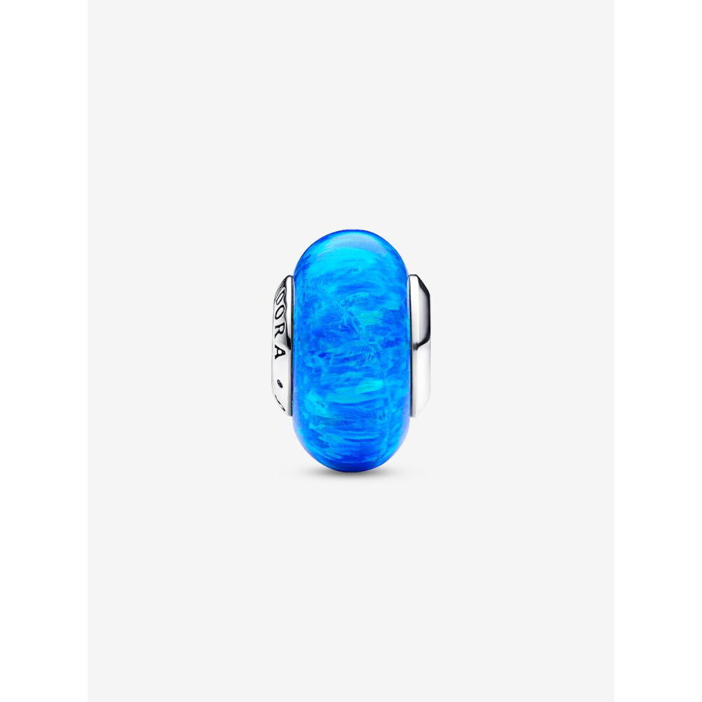 Pandora Sterling Silver Opalescent Ocean Deep Blue Charm Image 5