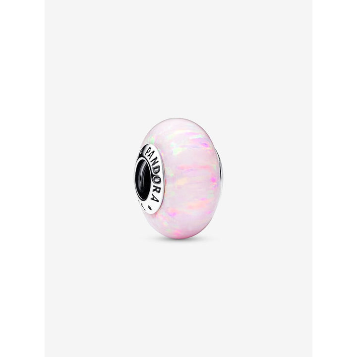 Pandora Sterling Silver Opalescent Pink Charm Image 1