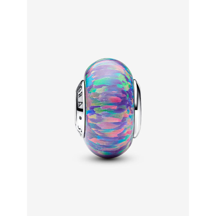 Pandora Sterling Silver Opalescent Purple Charm Image 4