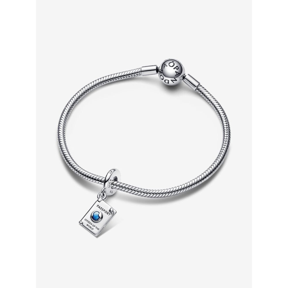 Pandora Sterling Silver Openable Passport Dangle Charm Image 4
