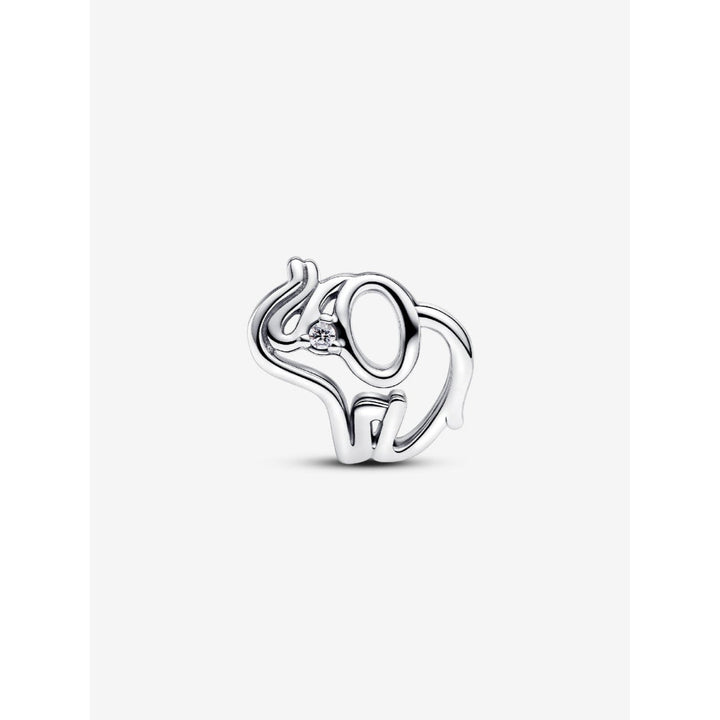 Pandora Sterling Silver Openwork Elephant Charm Image 4