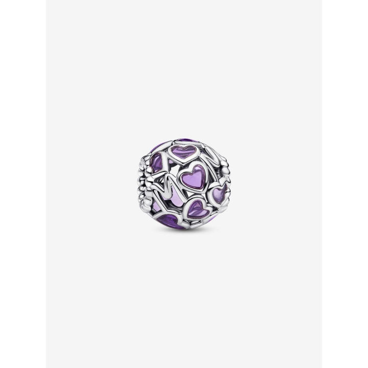 Pandora Sterling Silver Openwork Hearts Mum Charm Image 1