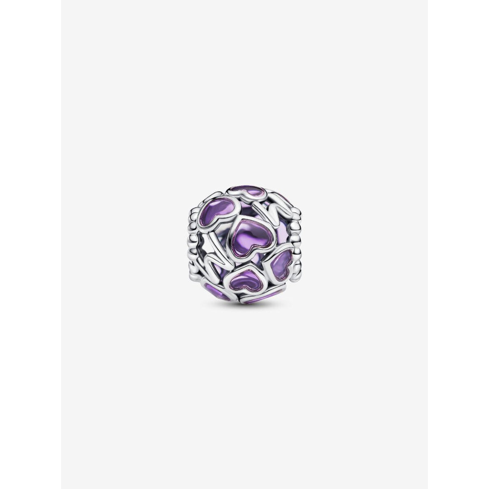 Pandora Sterling Silver Openwork Hearts Mum Charm Image 6