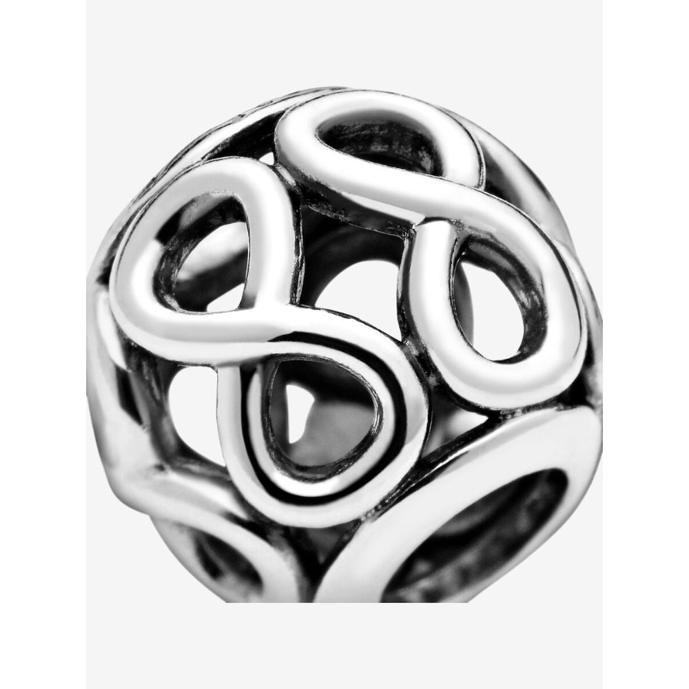 Pandora Sterling Silver Openwork Infinity Charm Image 6