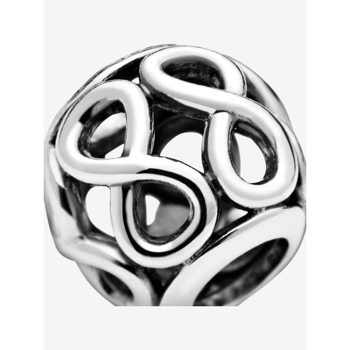 Pandora Sterling Silver Openwork Infinity Charm Image 6