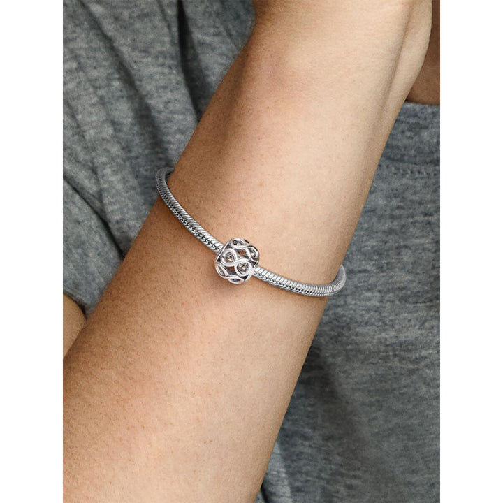 Pandora Sterling Silver Openwork Infinity Charm Image 2