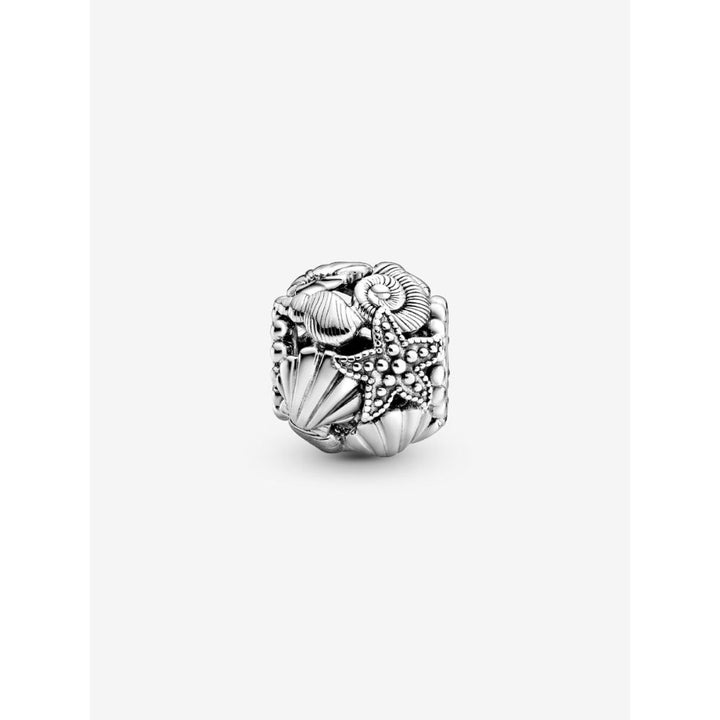Pandora Sterling Silver Openwork Starfish, Shells & Hearts Charm Image 4