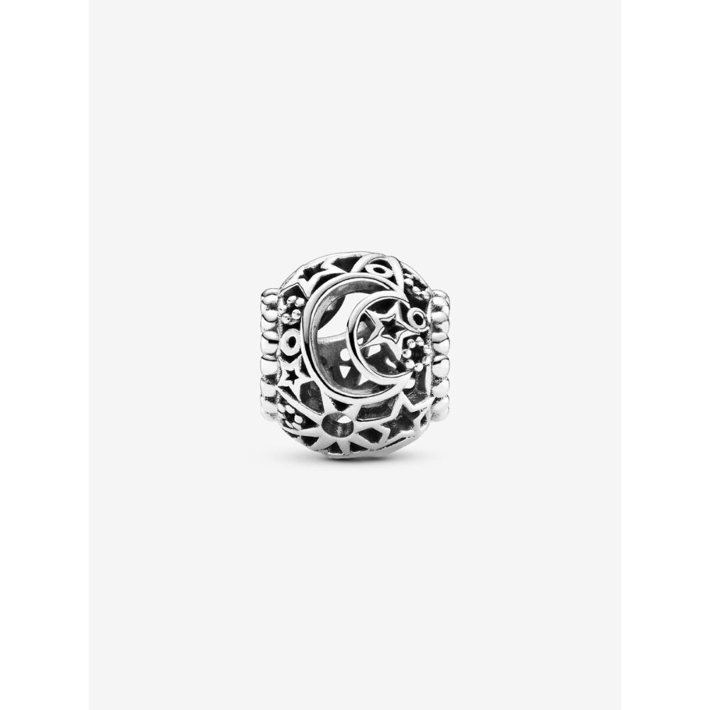 Pandora Sterling Silver Openwork Sun, Stars & Moon Charm Image 4