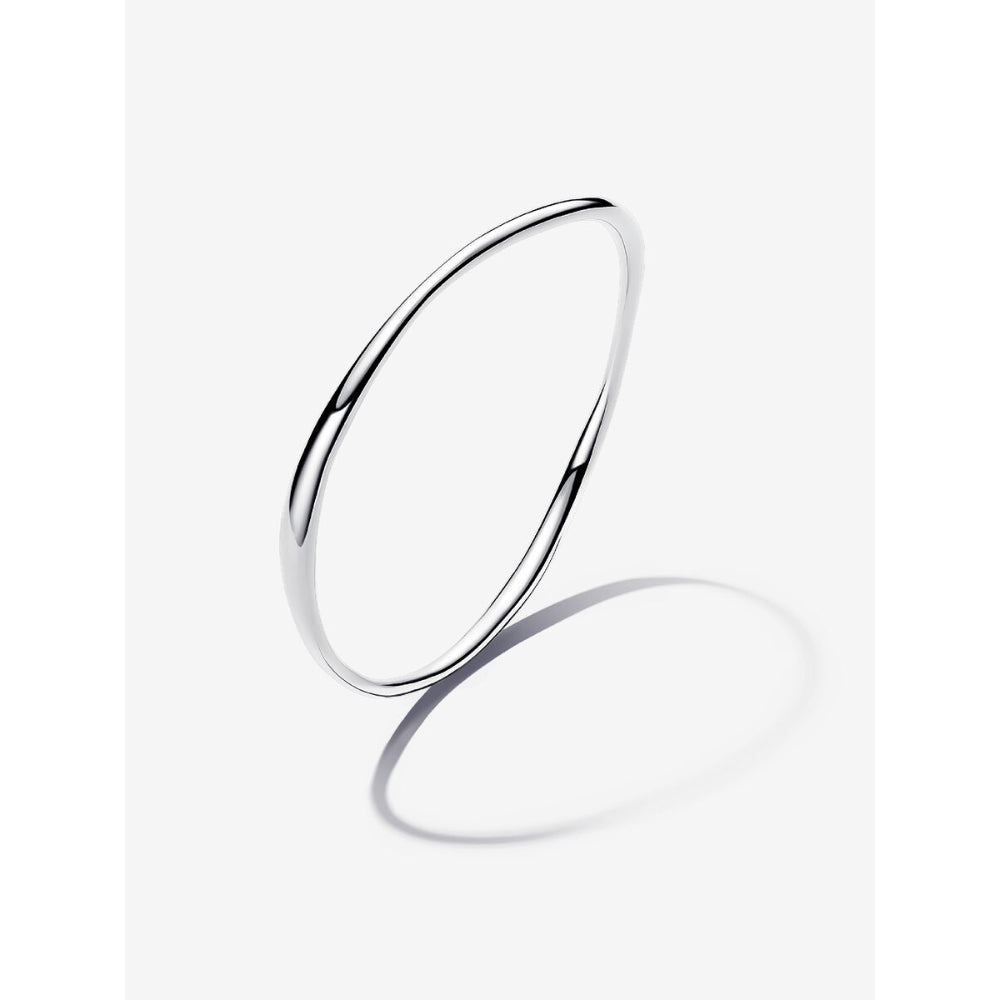 Pandora Sterling Silver Organically Shaped Bangle Image 1