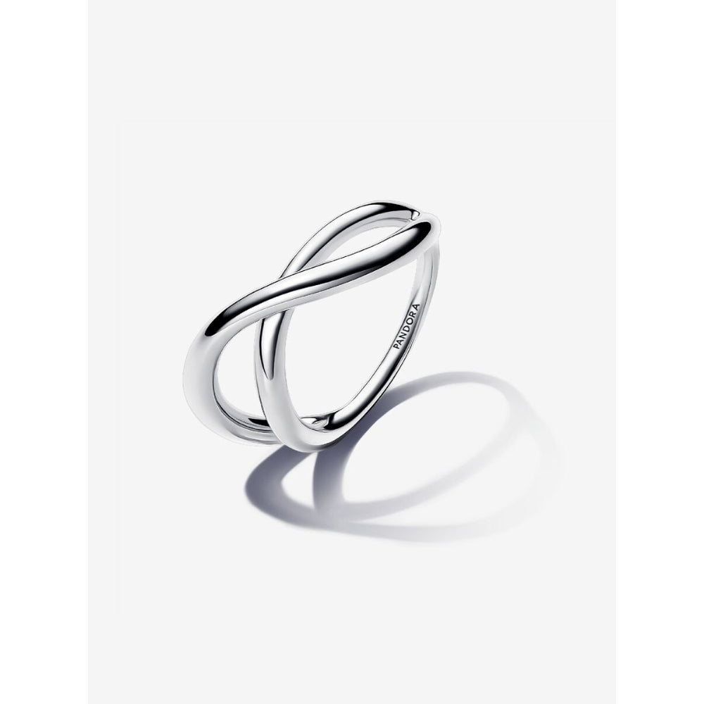 Pandora Sterling Silver Organically Shaped Infinity Ring Image 1