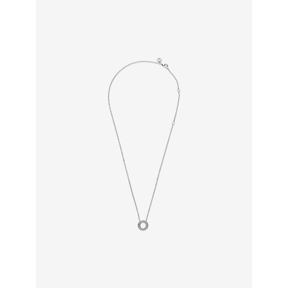 Pandora Sterling Silver Pave Circle Collier Necklace Image 4
