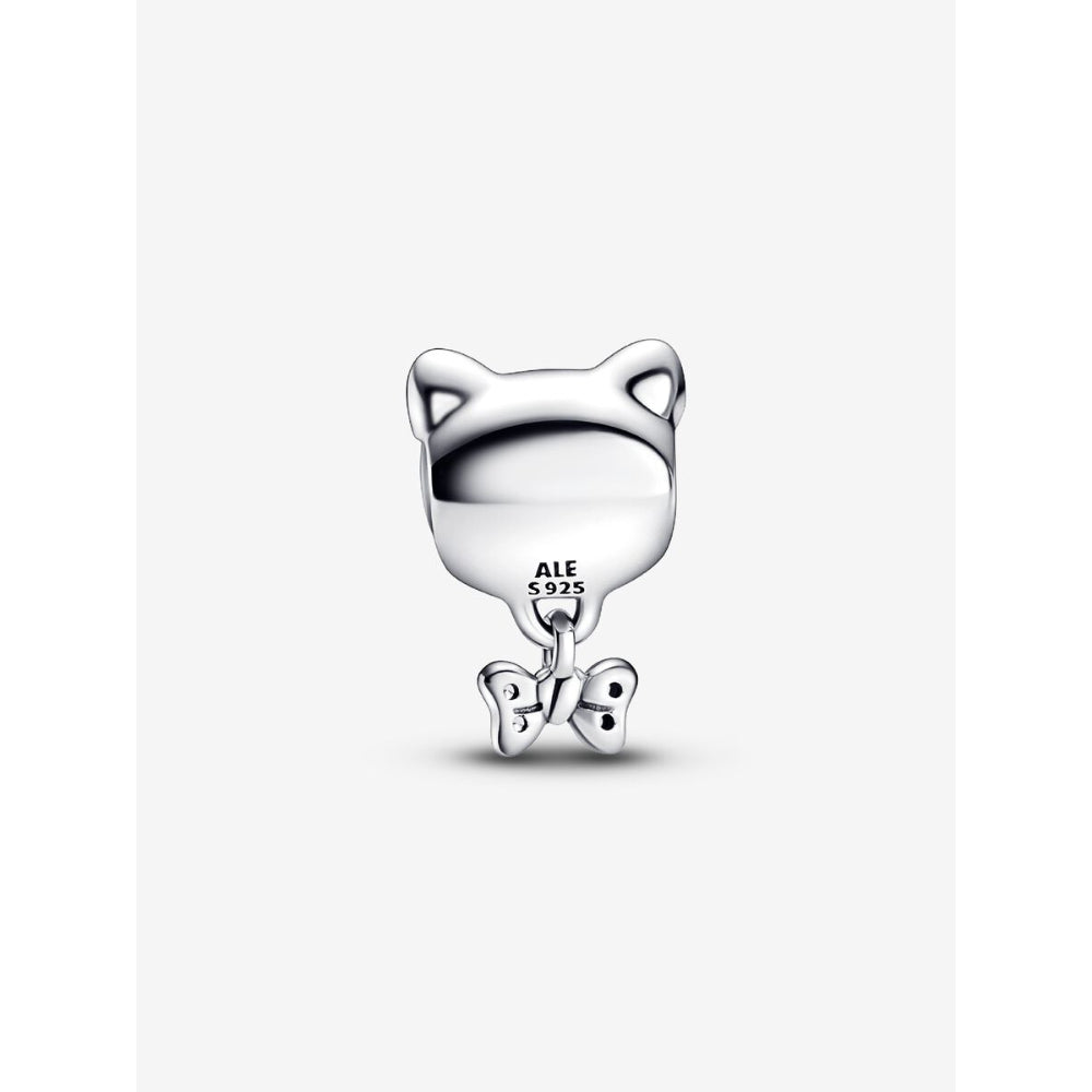 Pandora Sterling Silver Pet Cat & Bow Charm Image 5