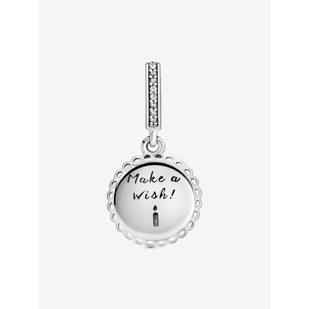 Pandora Sterling Silver Pink Birthday Cake Dangle Charm Image 6