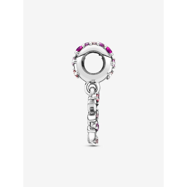 Pandora Sterling Silver Pink Heart Family Tree Dangle Charm Image 4