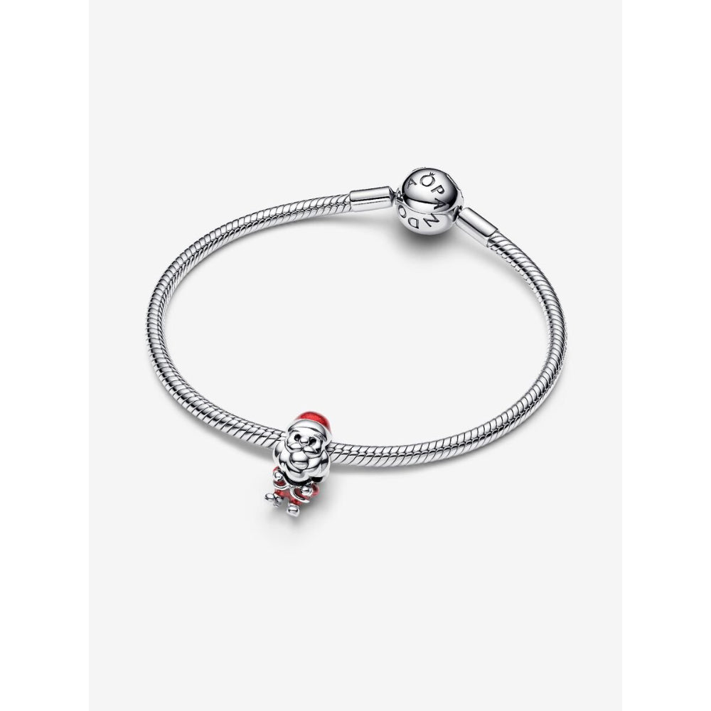 Pandora Sterling Silver Playful Santa Charm Image 5