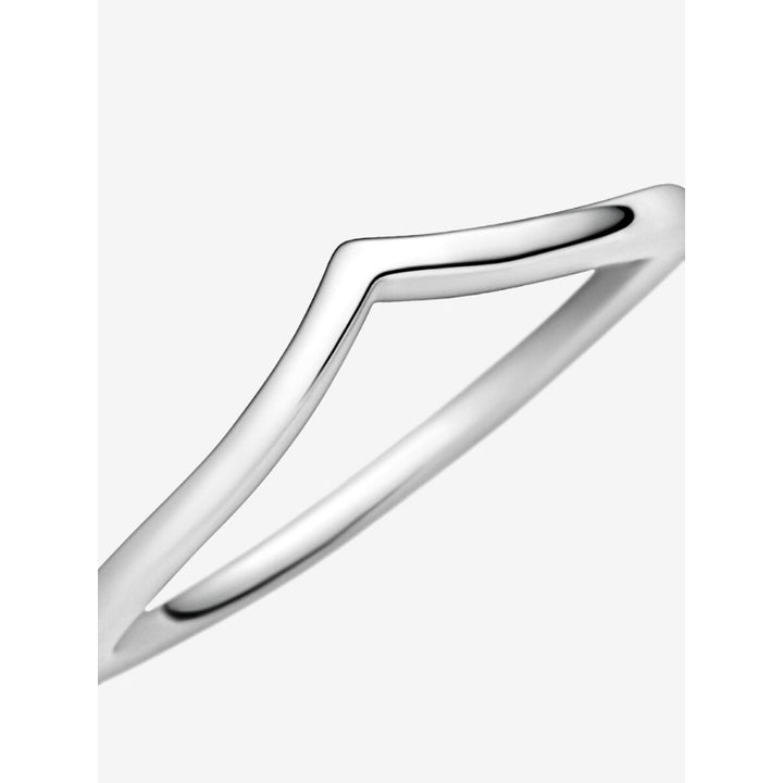 Pandora Sterling Silver Polished Wishbone Ring Image 6