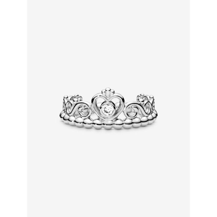 Pandora Sterling Silver Princess Tiara Crown Ring Image 6