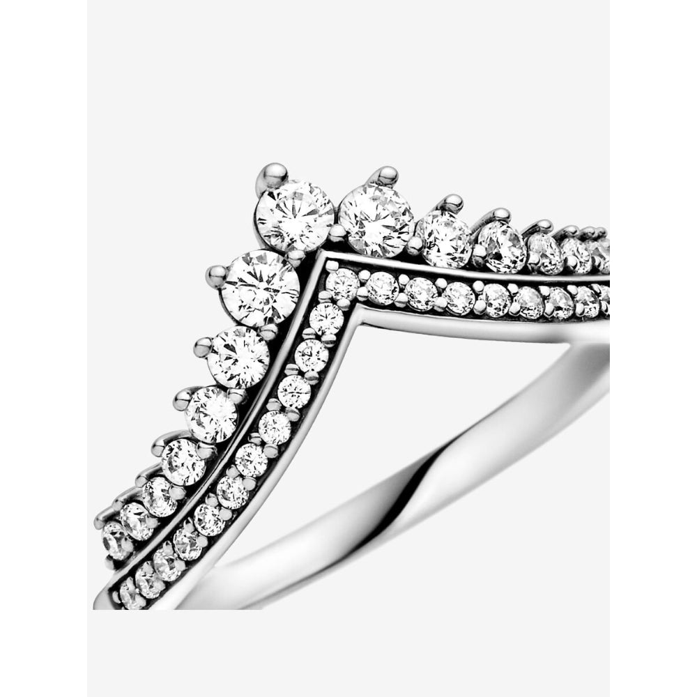 Pandora Sterling Silver Princess Wishbone Ring Image 6