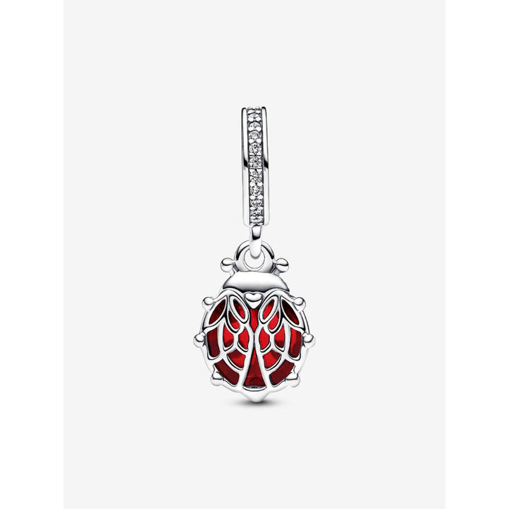 Pandora Sterling Silver Red Ladybird Dangle Charm Image 5