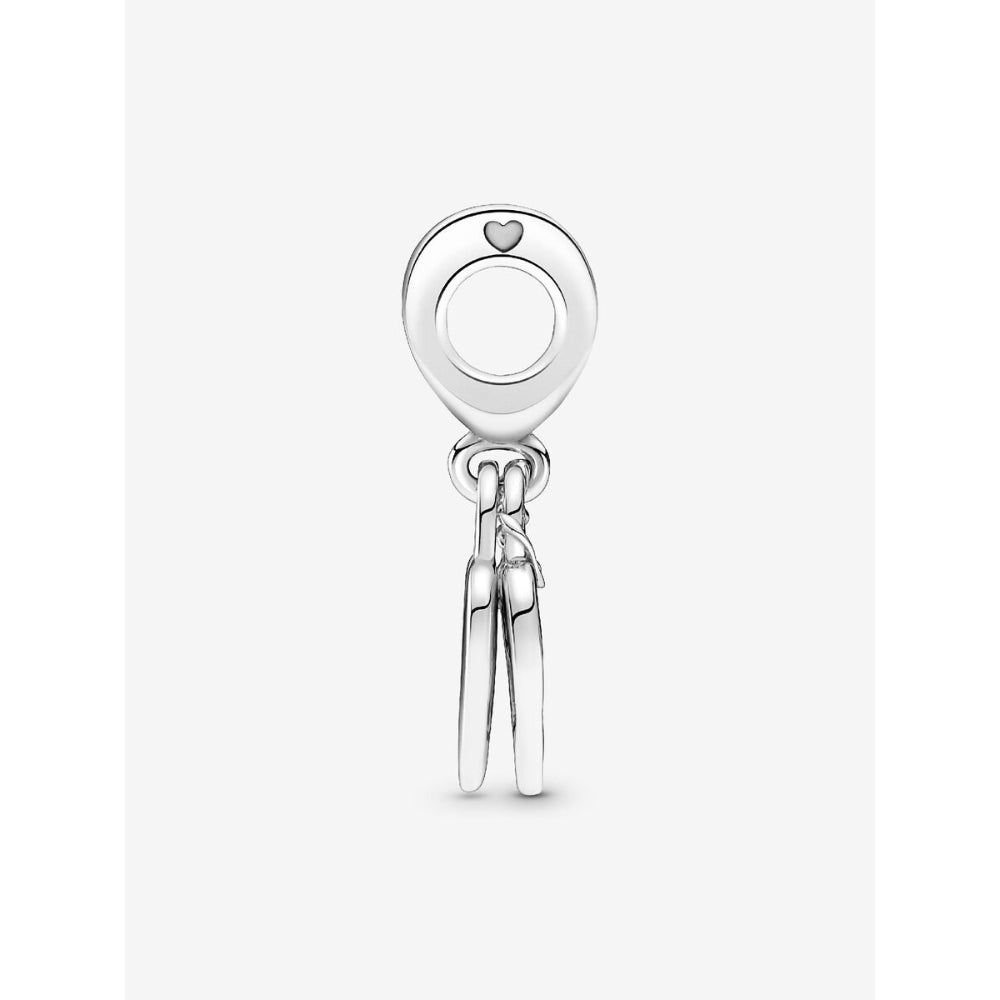 Pandora Sterling Silver Rose Heart Padlock Dangle Charm Image 4