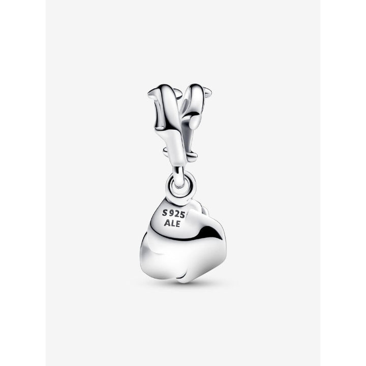 Pandora Sterling Silver Rose In Bloom Dangle Charm Image 5