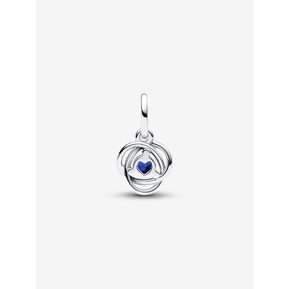 Pandora Sterling Silver September Birthstone Eternity Circle Dangle Charm Image 6