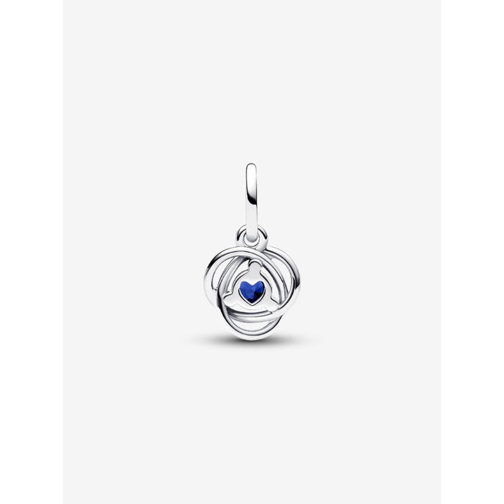 Pandora Sterling Silver September Birthstone Eternity Circle Dangle Charm Image 6