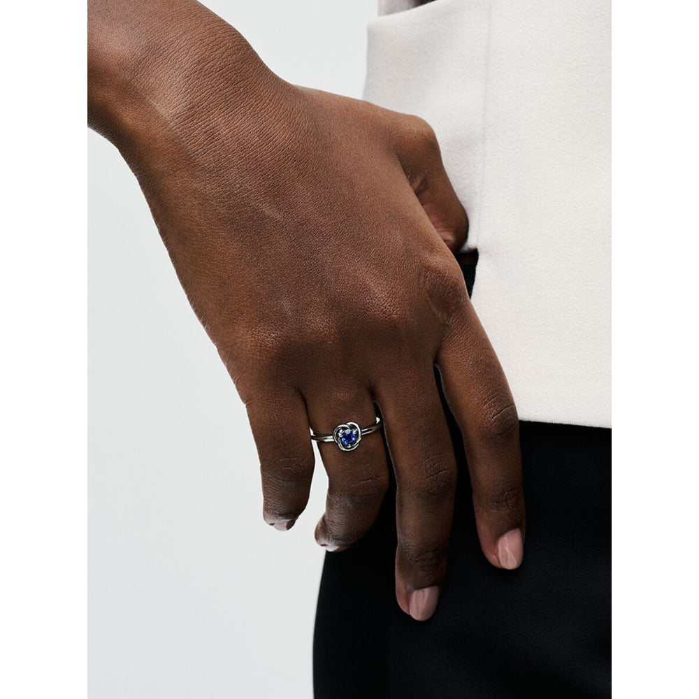 Pandora Sterling Silver September Birthstone Eternity Circle Ring Image 3
