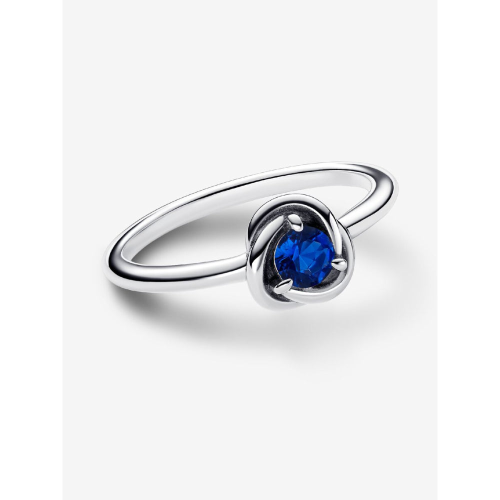 Pandora Sterling Silver September Birthstone Eternity Circle Ring Image 5