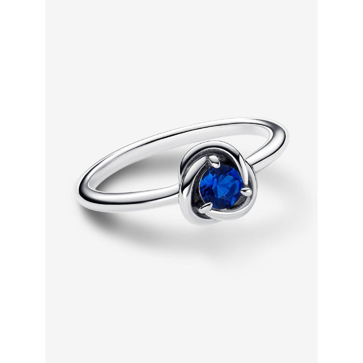 Pandora Sterling Silver September Birthstone Eternity Circle Ring Image 5